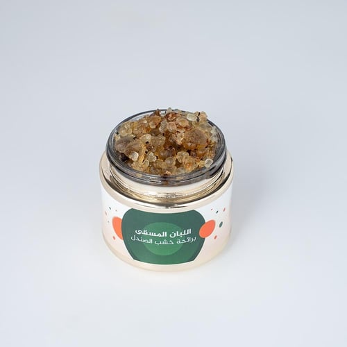 بخور لبان عماني مسقى بخشب الصندل 80 جم – مزيج اللب...