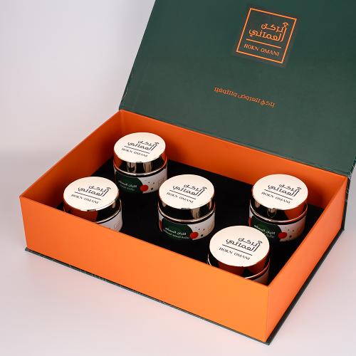Original Musky Frankincense Incense Package 400 grams - Set of 5 luxurious types of Omani frankincense