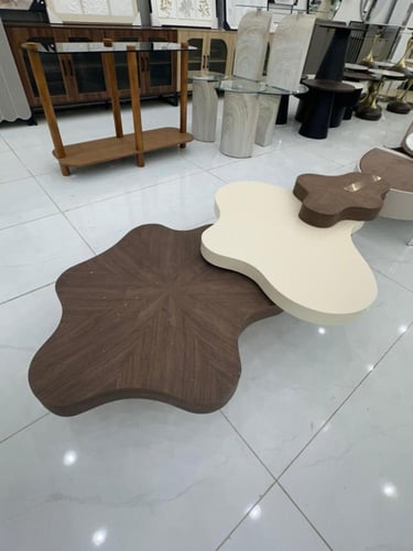 طاولة ضيافة قطعتين تصميم كويتي NEW
