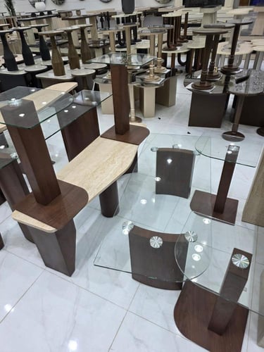 طاولات حديد 6 قطع new