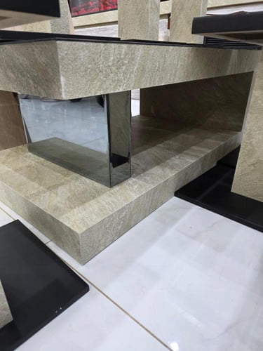 طاولات 7 قطع مراية NEW