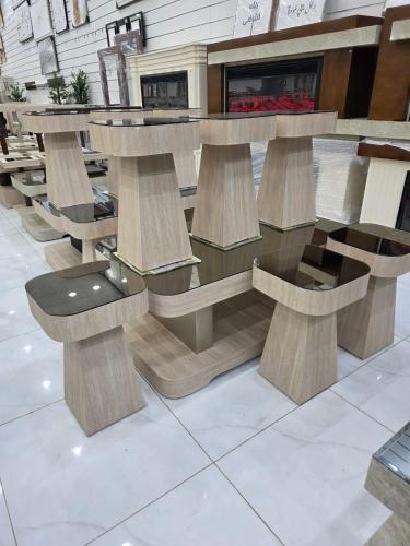 طاولات 7 قطع مراية NEW