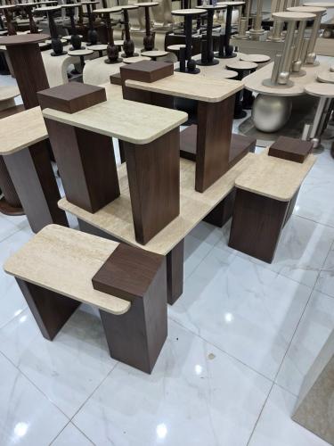 طاولات حديد 5 قطع new