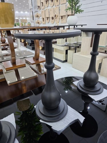 طاولات 7 قطع مراية NEW لون اسود