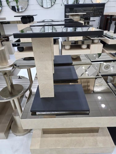 طاولات 7 قطع مراية NEW