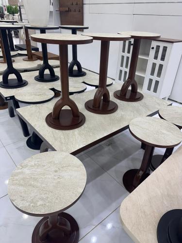 طاولات 7قطع تصميم كويتي NEW اسود + بني