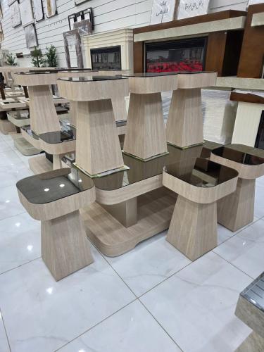 طاولات 7 قطع مراية NEW