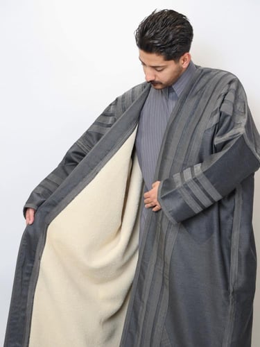 فروة طفيلي رجالية – قماش انجليزي خارجي فرو طفيلي د...