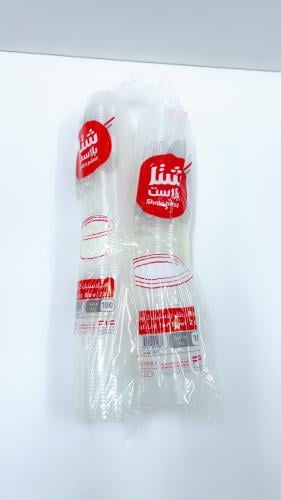 علب بلاستيك 2 اونص شفاف 100 حبة + غطاء