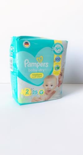 بامبرز حفايض اطفال رقم 2 المولود الجديد 25 حفاض