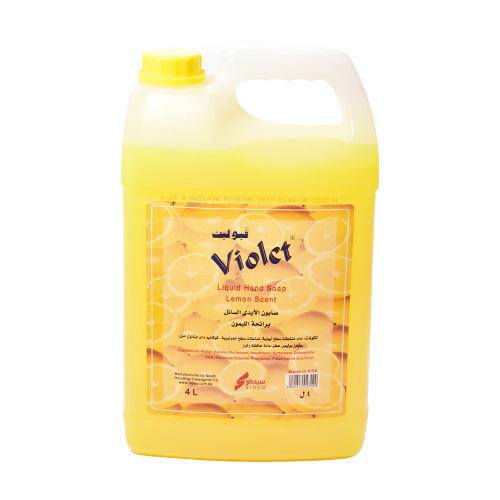 فيوليت صابون الايدي السائل 4 لتر برائحة الليمون