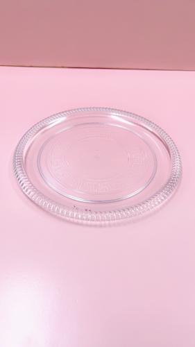 صحن كريستال بلاستيك شفاف بالكيلو الواحد