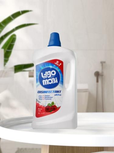 موبي مطهر ارضيات 3 لتر برائحة الورد _ منظف مطهر مع...