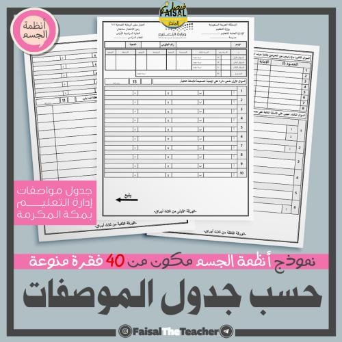 اختبار نهائي بالمواصفات أنظمة الجسم 1-1 منوع