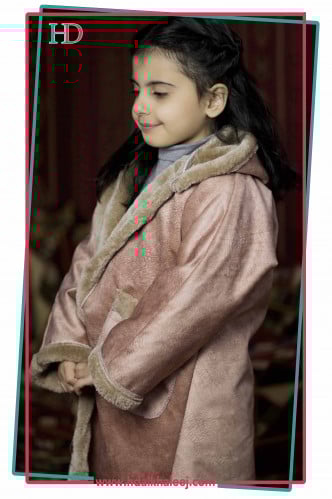 فروةاطفال لحمي فاتح ( مع بيج)