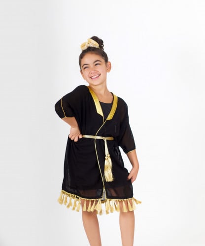 بشت بناتي كلاسيكي اسود