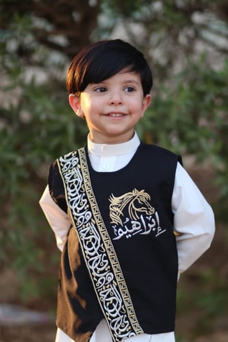 سديري اسود كلفه(فضي/ذهبي)