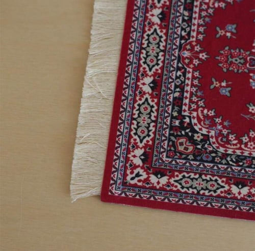 كوستر قاعدة كوب القهوة أحمر