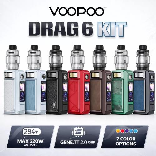 فوبو دراق 6 220 واط - VOOPOO DRAG 6 KIT 220 W