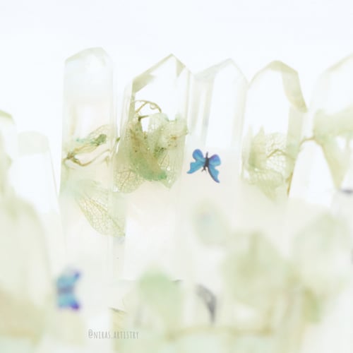 شمعدان بالورد