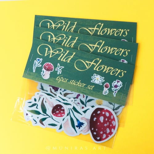 ملصقات wild flowers