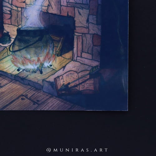 رسمه مطبوعه\ بوستر witch's room