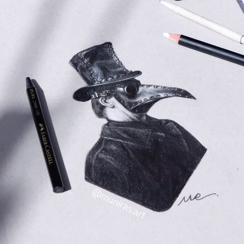 plague doctor صفحه تلوين