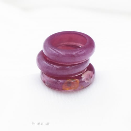 خاتم purple glitter