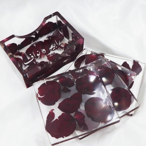 مجموعه قاعدات اكواب مع ستاند