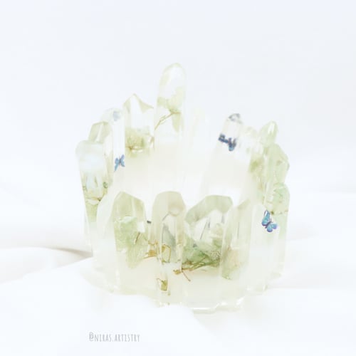 شمعدان بالورد