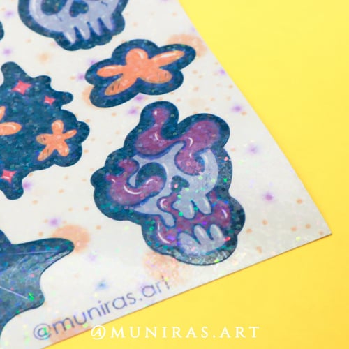 ملصقات skulls & stars