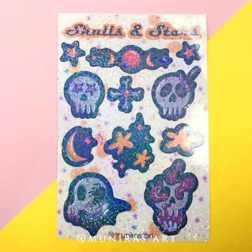 ملصقات skulls & stars