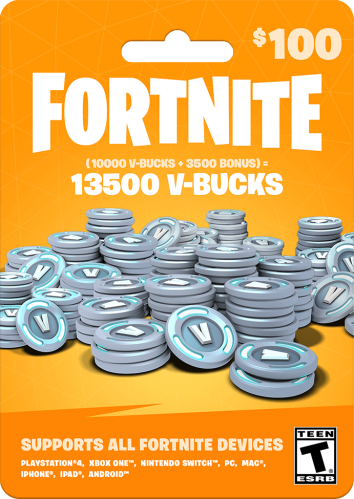 بطاقة فورت نايت 100$