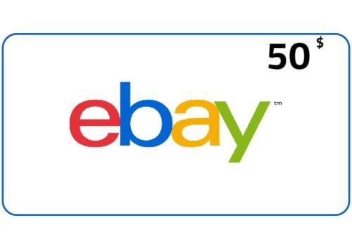 ايباي 50$ دولار (للحساب الامريكي)