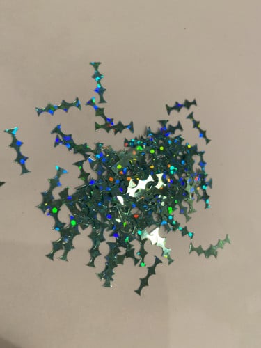 ترتر لون اخضر عاكس ومتعدد الالوان هولوقرافيك