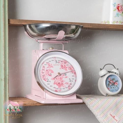0772 ميزان ريترو معدني أنيق من إزابيل روز 3kg (زهر...