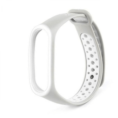 سوار سيليكون ساعة شاومي باند 4 - 3 الرياضية - رماد...