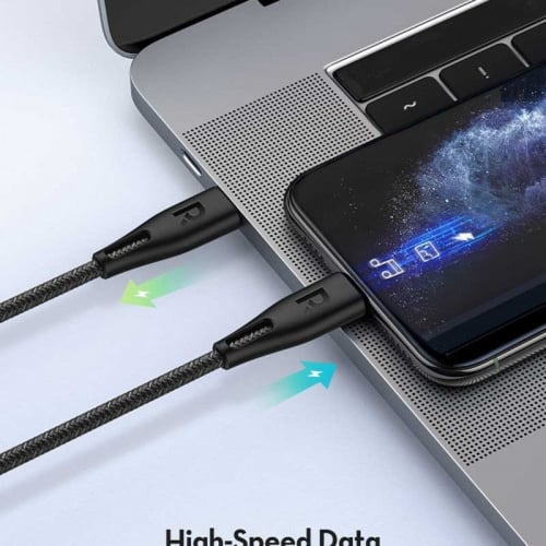 كيبل ايفون PD الشحن السريع Lightning to USB-C قماش...