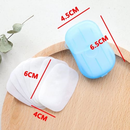 شرائح صابون ورقية بعلبة 20 ورقة