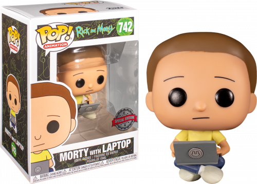 Rick and Morty - Morty with Laptop Funko Pop