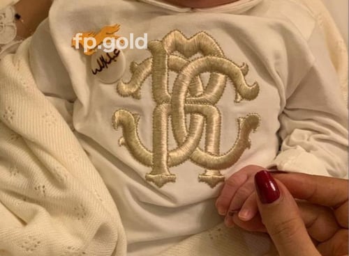 بروش صدف الحصان مطلي فضه المقاس الوسط