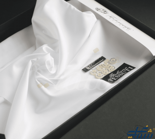 قماش تيسوتي ابيض