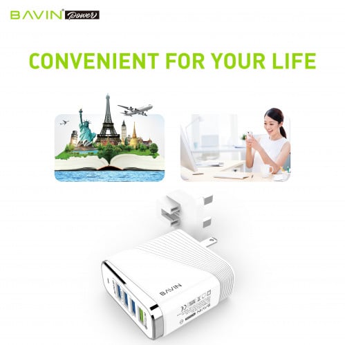 فيش جداري 4 مخارج يو اس بي