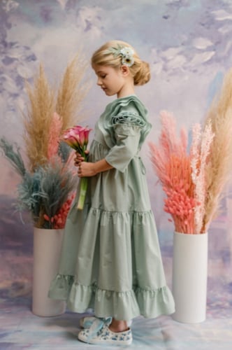 فستان Rose لون اخضر