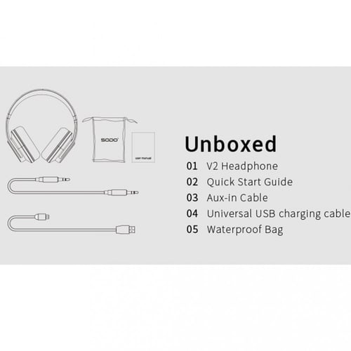 سماعة راس لاسلكيةSODO DOQAUS VOGUE.2 2in1