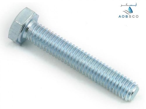 DIN558, Hex Bolt , White Zinc Plated, Grade 4.8, S...