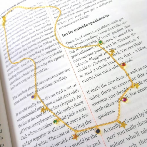 Pure silver gold plated necklace