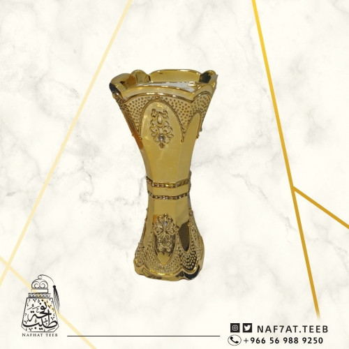 مبخرة خزف حجم كبير لون ذهبي