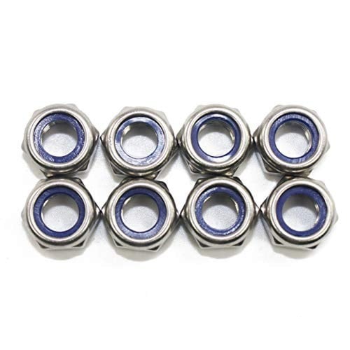 DIN985, Lock Nut , Grade 4.8, White Zinc Plated, S...