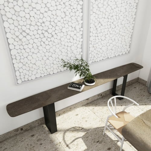 طاولة طعام (D1) + طاولة جانبية (A2) نوع السطح Vint